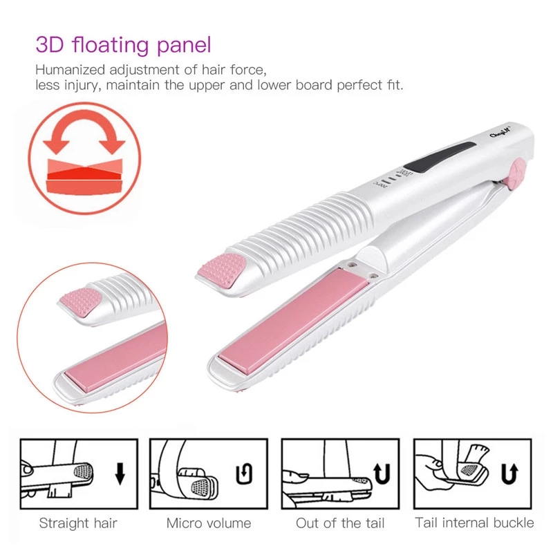 USB Cordless Hair Straightening Irons mini Hair Straightener Curler Hair Professional irons
