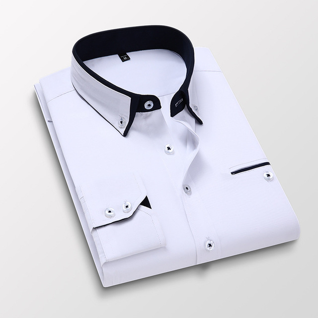 Men's Clothes Shirts Short Sleeve Business Office Casual Shirt Hot Seilling
