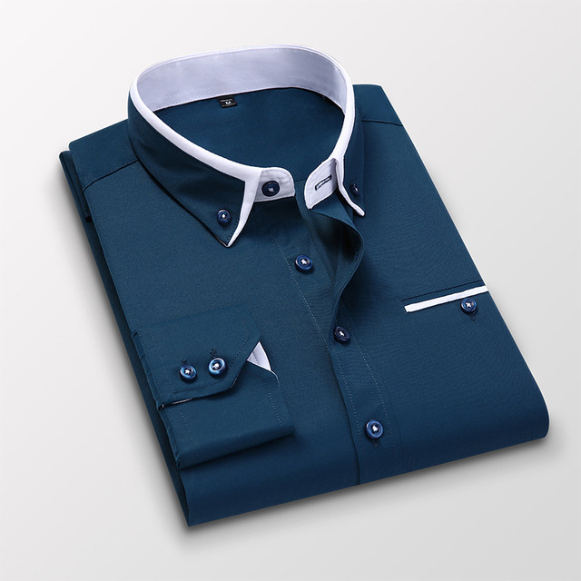 Men's Clothes Shirts Short Sleeve Business Office Casual Shirt Hot Seilling