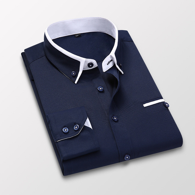 Men's Clothes Shirts Short Sleeve Business Office Casual Shirt Hot Seilling