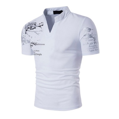 Men's Clothes Fashion Short Leeve Stand Collar Summer Hot Seilling Polos