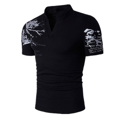 Men's Clothes Fashion Short Leeve Stand Collar Summer Hot Seilling Polos