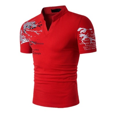 Men's Clothes Fashion Short Leeve Stand Collar Summer Hot Seilling Polos