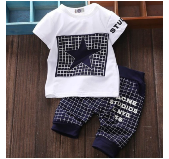Boys Clothing Suits Hot Sale Baby Boy Clothes Summer Printed Clothes