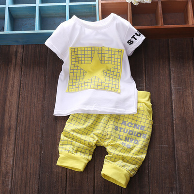 Boys Clothing Suits Hot Sale Baby Boy Clothes Summer Printed Clothes