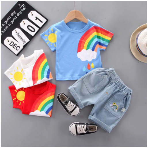 Boys Clothing Suits Summer Cotton Baby Boys Clothes 2Pcs Leisure Kids Tracksuit