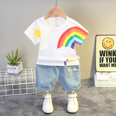 Boys Clothing Suits Summer Cotton Baby Boys Clothes 2Pcs Leisure Kids Tracksuit