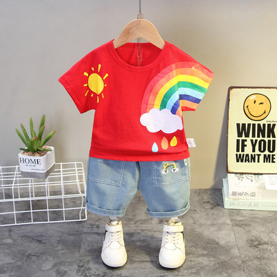 Boys Clothing Suits Summer Cotton Baby Boys Clothes 2Pcs Leisure Kids Tracksuit