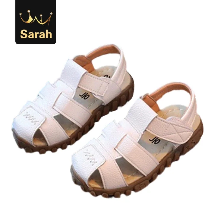 leather sandals boys PU leather in summer the new boys girls children beach shoes