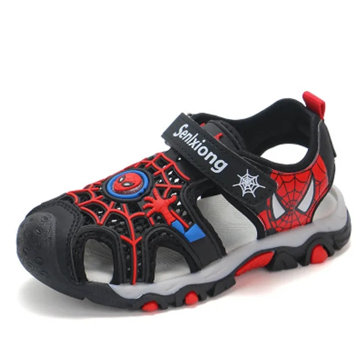 summer kids shoes losed toe toddler boys spiderman sport baby boys beach sandals