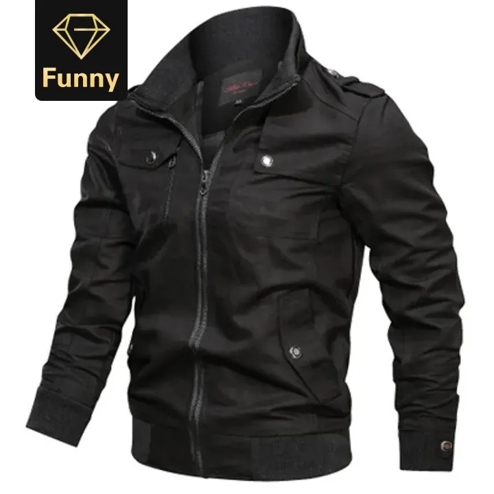 Military Jacket Men Spring Autumn Cotton Windbreaker Pilot Coat Army Men&apos;s Bomber Jackets