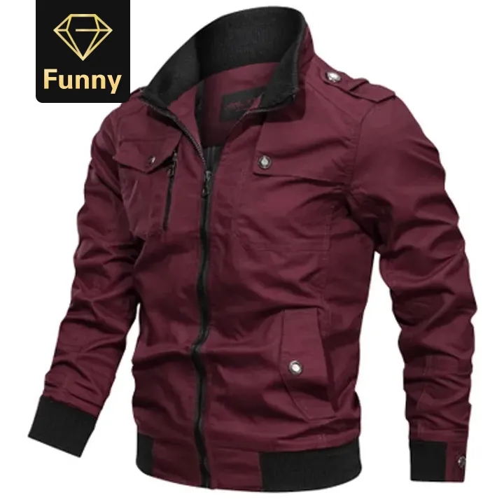 Military Jacket Men Spring Autumn Cotton Windbreaker Pilot Coat Army Men&apos;s Bomber Jackets