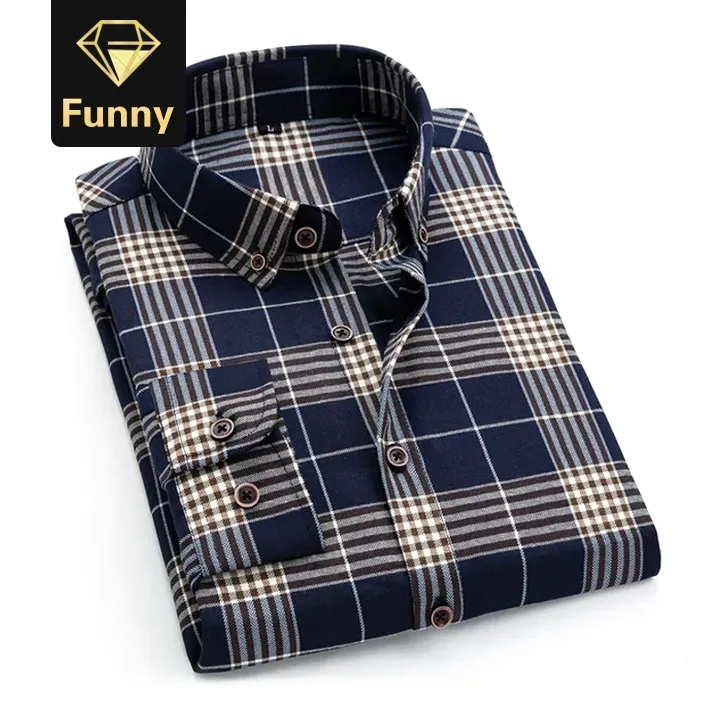 Classic Casual Men&apos;s Button Down Slim Long Sleeved Dress Business Shirts Tops