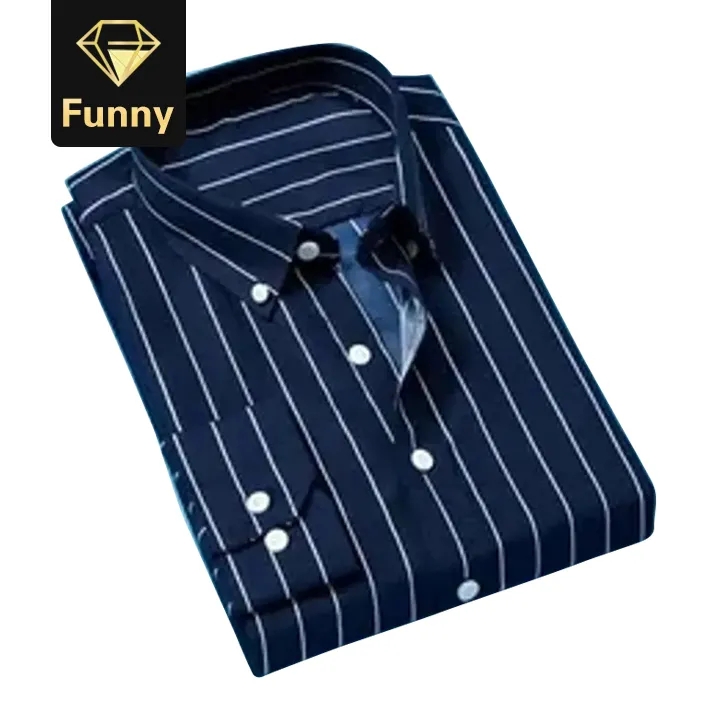 Classic Striped shirt Male Social Stripes Men Long Sleeve Formal Business Shirt
