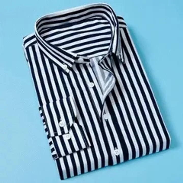Classic Striped shirt Male Social Stripes Men Long Sleeve Formal Business Shirt