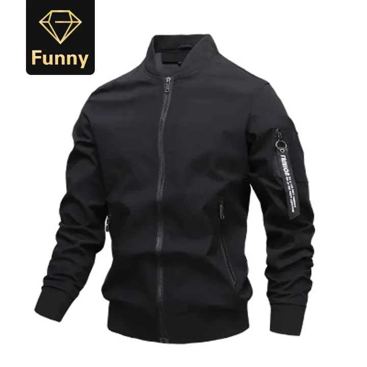 Jackets Mens Pilot Bomber Jacket Male New Fashion Baseball Hip Hop Streetwear Coats Zipper Coat
