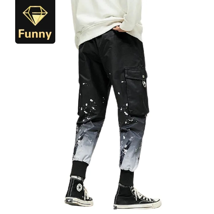 Men Jogger Pants Casual Fit Men Streetwear Jogger Pants Fashion Printed Pant Men Trousers