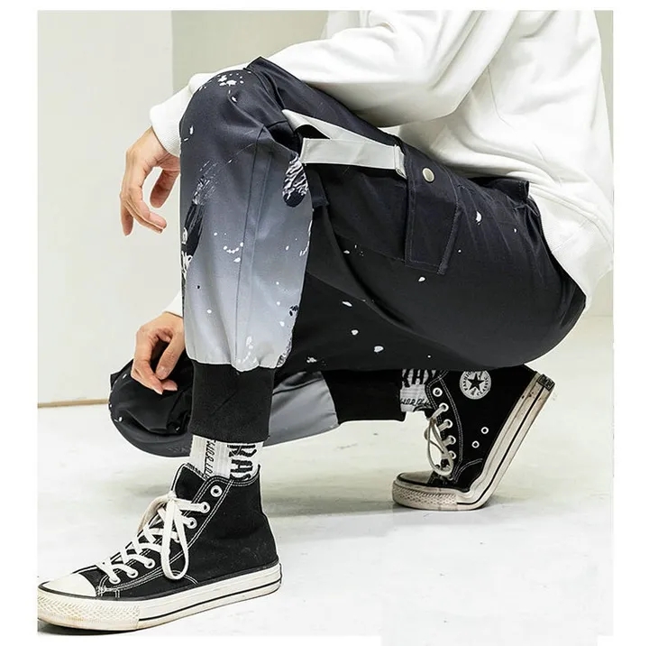 Men Jogger Pants Casual Fit Men Streetwear Jogger Pants Fashion Printed Pant Men Trousers