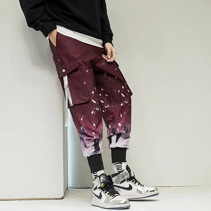 Men Jogger Pants Casual Fit Men Streetwear Jogger Pants Fashion Printed Pant Men Trousers