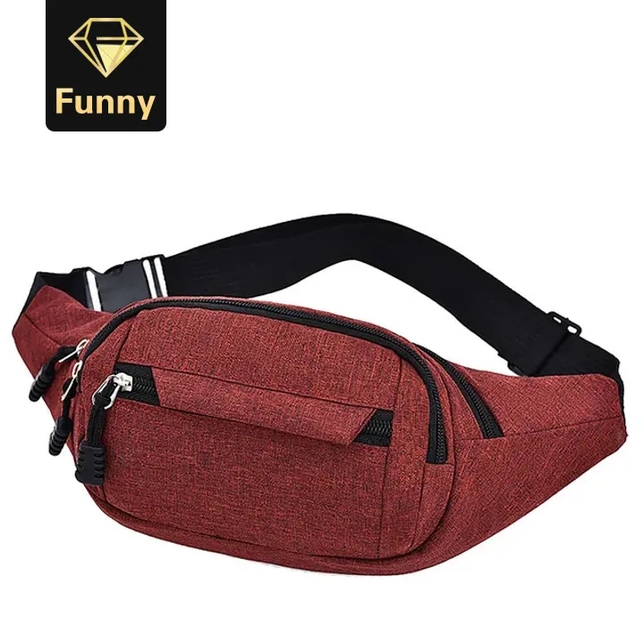 Shoulder Bag for Men Canvas Fanny Pack Boy Street Crossbody Bag