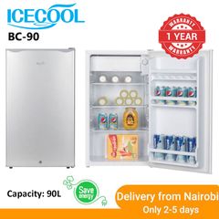 ICECOOL Fridge BC-90 Single Door Chest Freezer Refrigerator grey 450*475*820