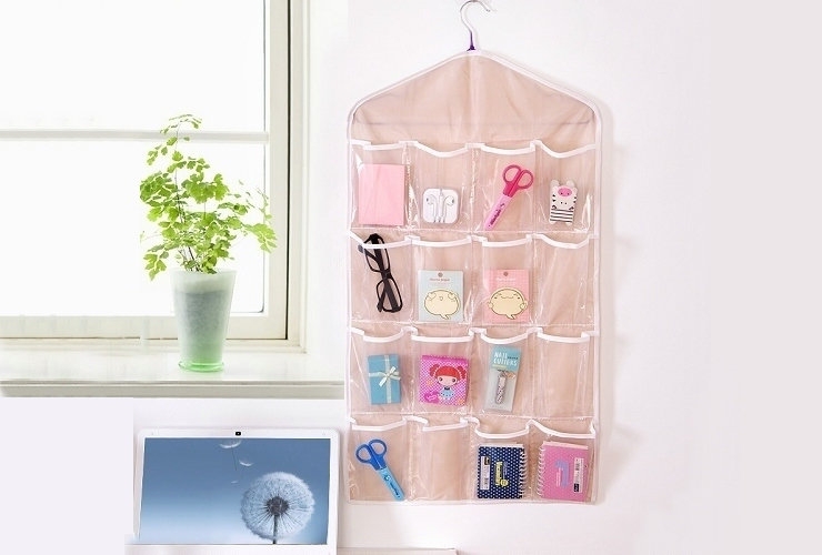 FH Brand 16 Grids Buggy Bag Receive Underwear and Socks Storage Organizer Save Vertical Space Random 9