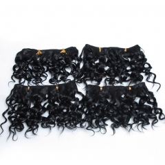 4 Pack Hair Synthetic Weaving Jerry Curly Braid Ombre Braiding Hair Weft Extentions #1/360 one size