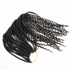 Crochet Braid hair extensions Faux Locs Hair 20 inch 24 strands/pack Synthetic Fiber Braiding Hair #1 20'