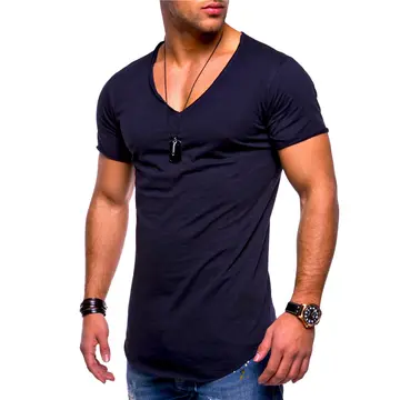 deep v neck t shirt online shopping