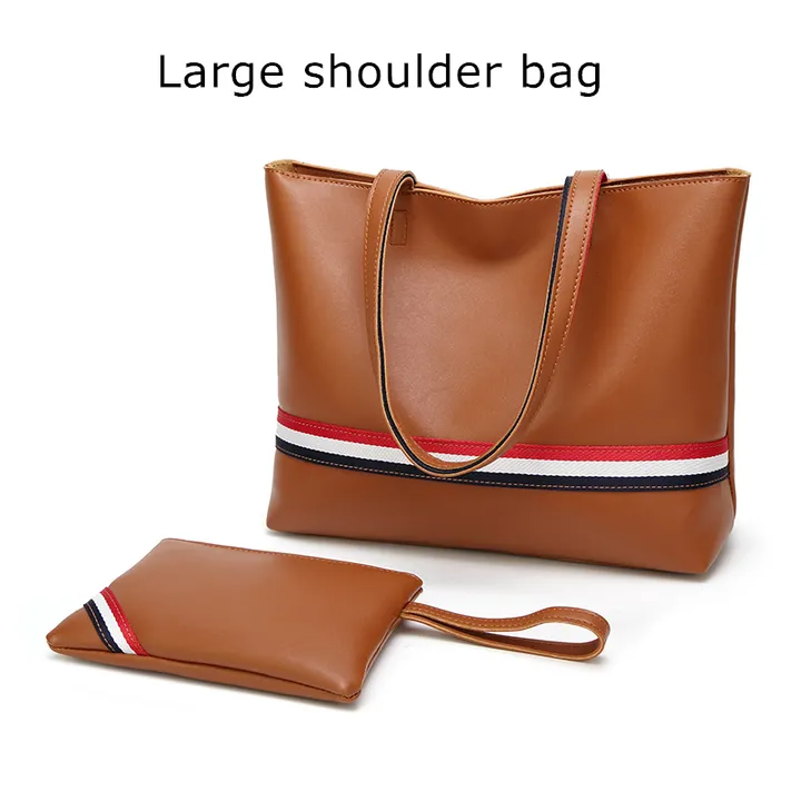 two bags sets Women's pattern handbag new designer lady shoulder