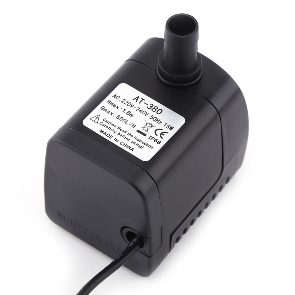 Aquarium Fountain Water Pump Plastic 220V 15W 800L/H Fountain Air Fish Tank Aquarium Water