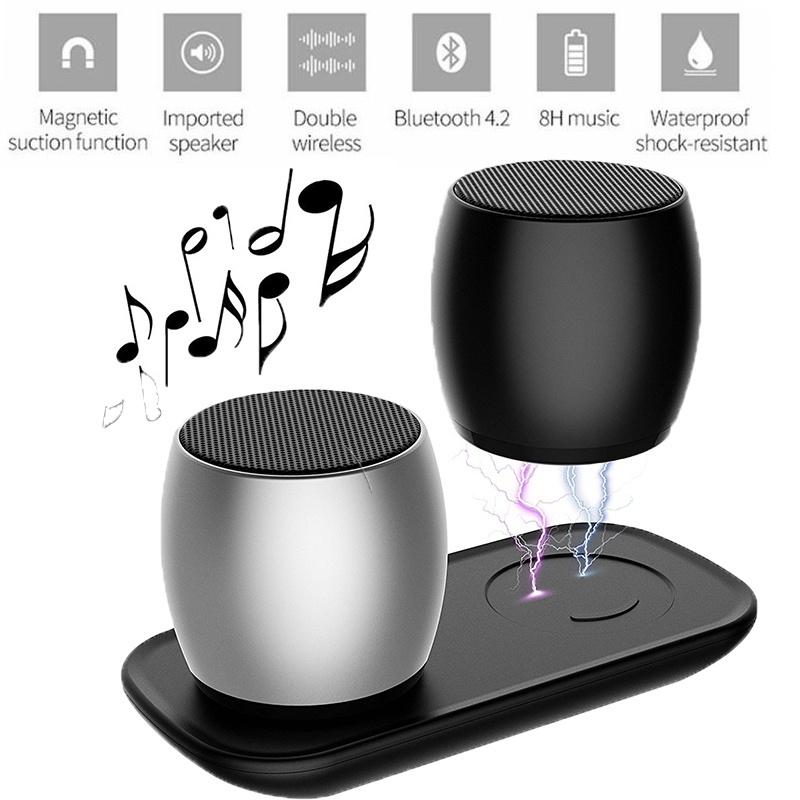 f1 wireless metal bluetooth speaker mini stereo speaker twins