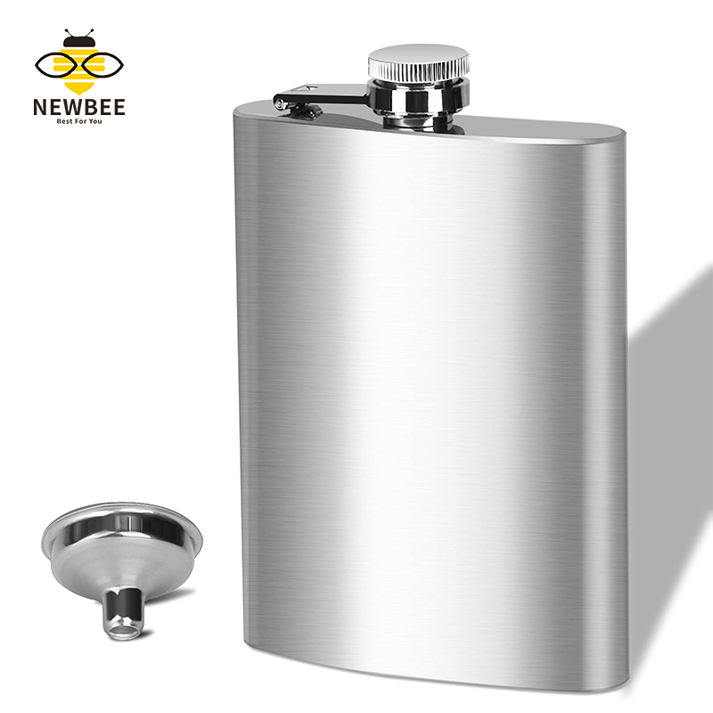 Portable Barware 8oz Stainless Steel Hip Flask Flagon With Funnel 236ML Flask for Liquor for Men Gift