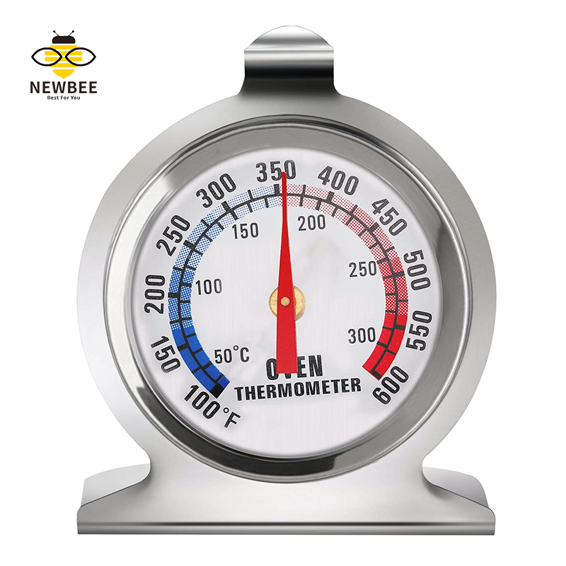 Oven Thermometer Stainless Steel Grill Thermometer Large Dial Kitchen Cooking Tools BBQ Baking
