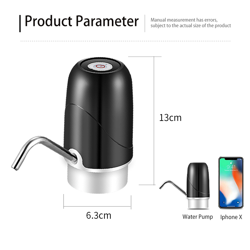 Water Bottle Pump Water Dispensers USB Rechargeable Electric Water Pump Drinking Pump Bottle