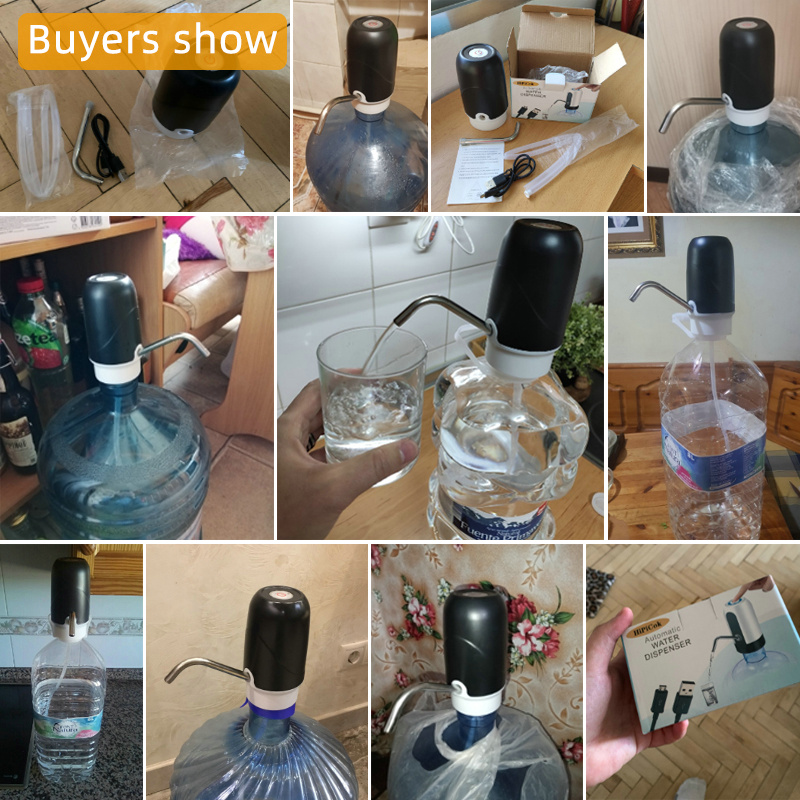 Water Bottle Pump Water Dispensers USB Rechargeable Electric Water Pump Drinking Pump Bottle