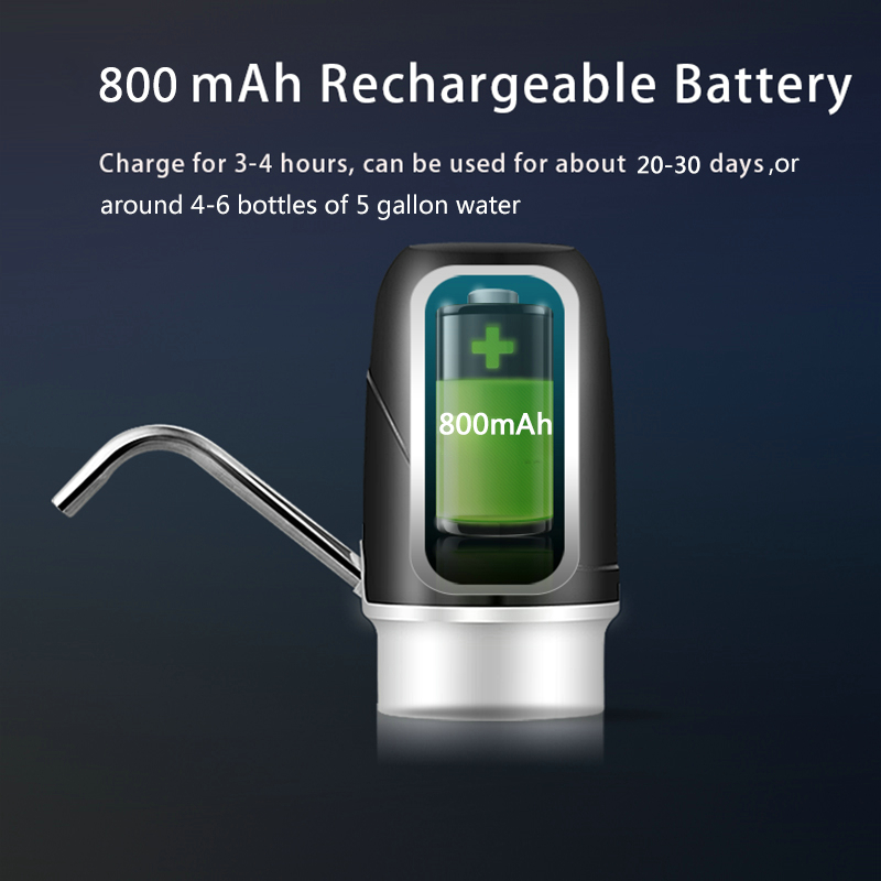 Water Bottle Pump Water Dispensers USB Rechargeable Electric Water Pump Drinking Pump Bottle