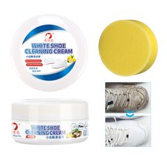 200g White Shoe Cleaning Cream Multi-functional Cleaning Brightening Whitening And Yellowing Maintenance Not Damage The Upper White 200g 1 PC
