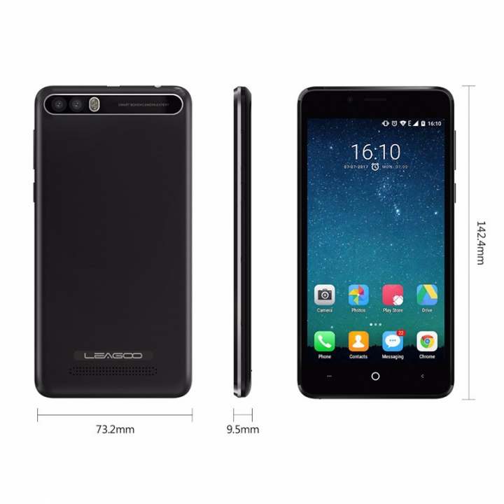 LEAGOO P1 PRO, 5.0" Screen, 8MP + 2MP, 2GB RAM + 16 GB ROM, 4000MAh, Smartphone