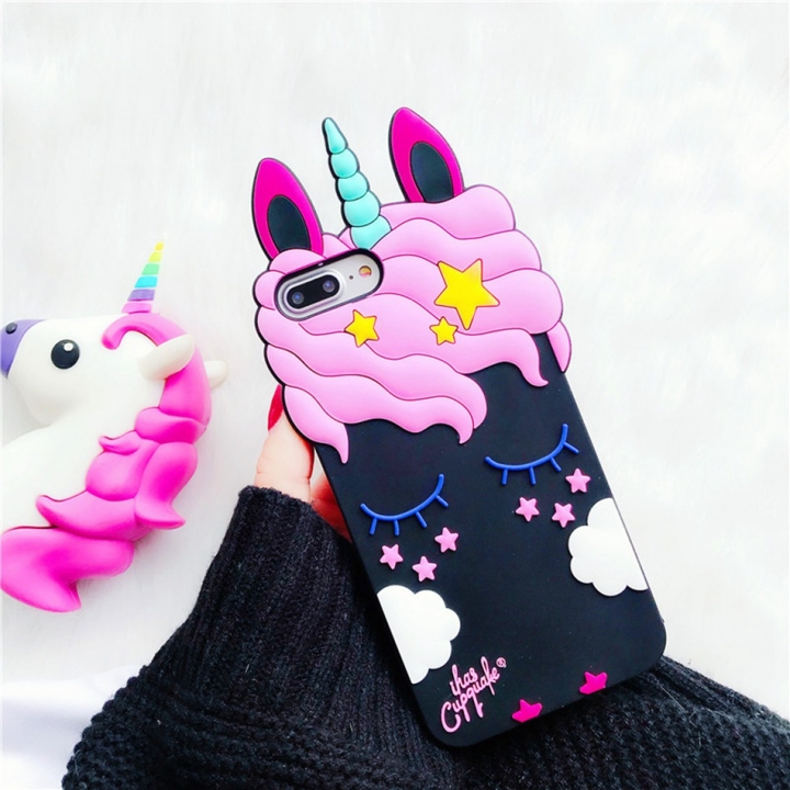 Kawaii 3D Cartoon Unicorn Phone Case