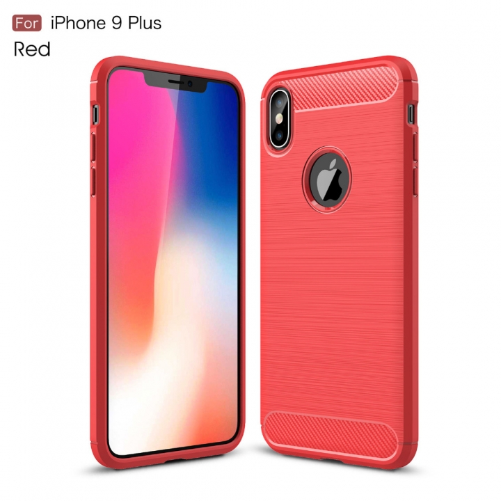 Fashion Carbon Fiber Case For iphone 5S 6s X 7 8 9 Plus Luxury Ultra Slim Soft Gel Shockproof Case