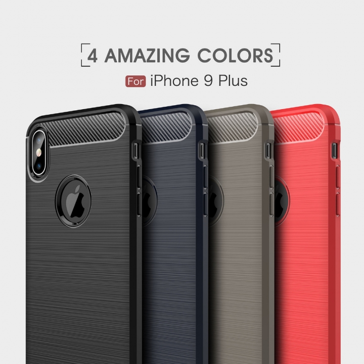 Fashion Carbon Fiber Case For iphone 5S 6s X 7 8 9 Plus Luxury Ultra Slim Soft Gel Shockproof Case