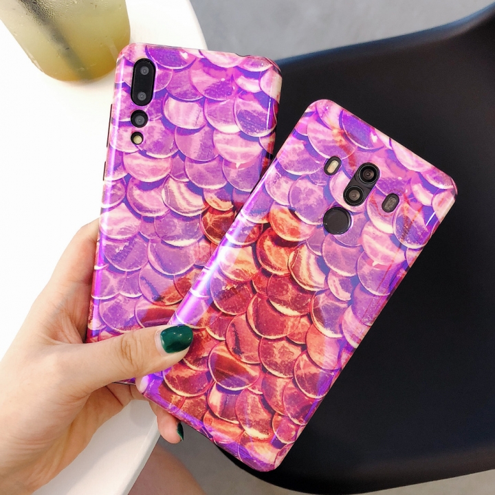 For Huawei P20 Pro /P20 /P10 Case Fashion Fish Scale Pattern Ultra Thin silicon Soft TPU Cover