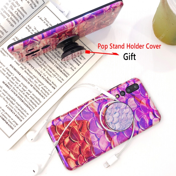 For Huawei P20 Pro /P20 /P10 Case Fashion Fish Scale Pattern Ultra Thin silicon Soft TPU Cover