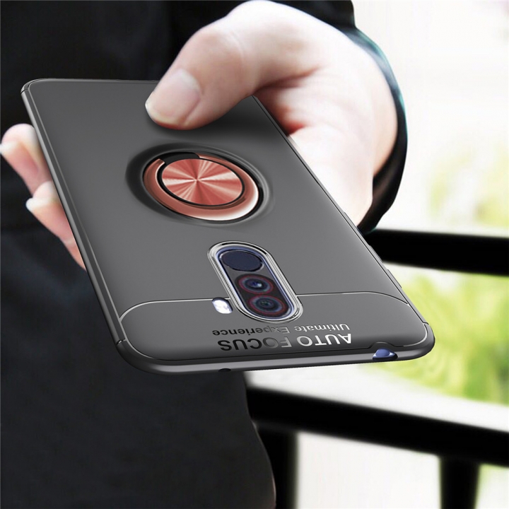 Poco f1 For xiaomi Pocophone f1 case car phone Stand case soft silicon cover For xiaomi