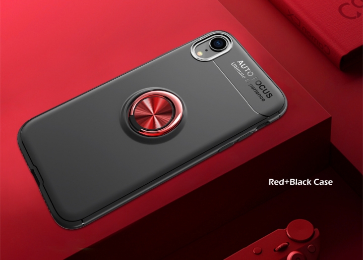 Axbety For iPhone XS MAX/ XR/XS Case car Phone Stand Ring Holder buckle back Case soft silicon cover