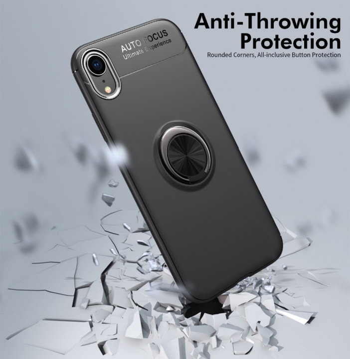 Axbety For iPhone XS MAX/ XR/XS Case car Phone Stand Ring Holder buckle back Case soft silicon cover