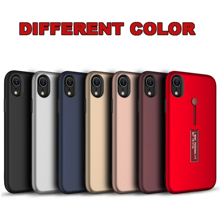 Axbety Fashion Kickstand Case For iPhone X XS Max XR Finger Loop Strap Cover  Armor Shockproof Case
