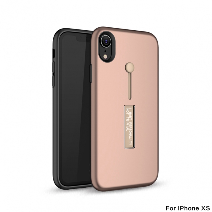 Axbety Fashion Kickstand Case For iPhone X XS Max XR Finger Loop Strap Cover  Armor Shockproof Case