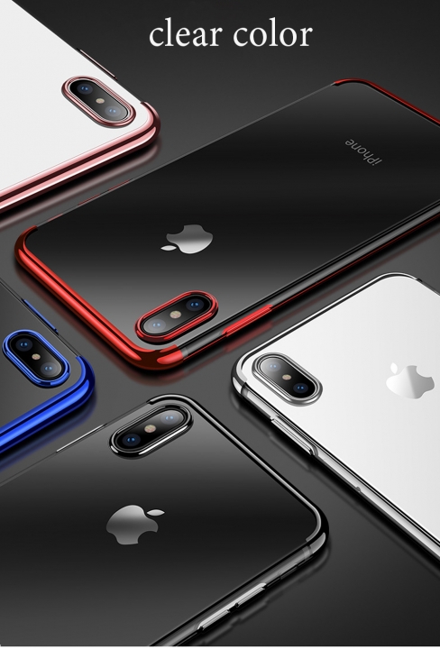 Axbety For iPhone X XS MAX/ XR Luxury Crystal Ultra Slim Soft Clear Phone Cases